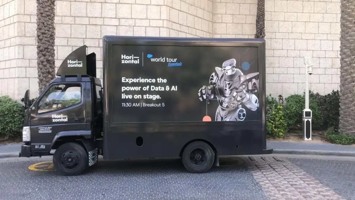 Mobile activation truck on the road in Dubai (9)